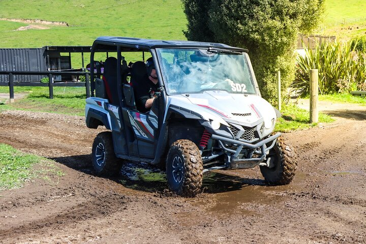 Navigate rugged forestry tracks in Rotorua sharing unforgettable moments while driving 4x4 buggies through stunning landscapes. Capture breathtaking views at designated lookouts during your adventure.